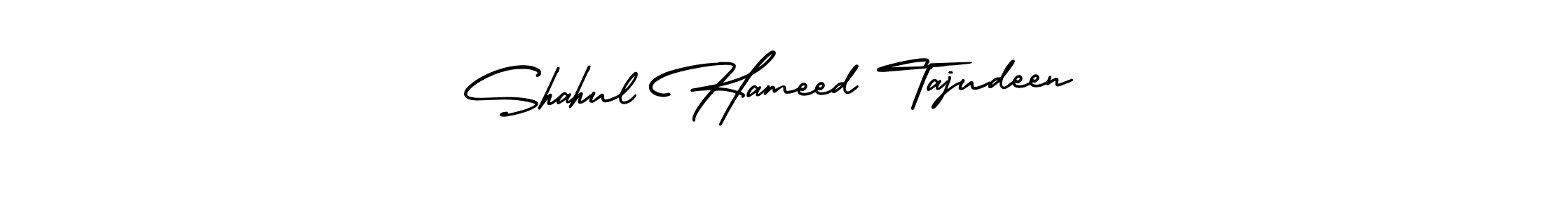 How to make Shahul Hameed Tajudeen signature? AmerikaSignatureDemo-Regular is a professional autograph style. Create handwritten signature for Shahul Hameed Tajudeen name. Shahul Hameed Tajudeen signature style 3 images and pictures png