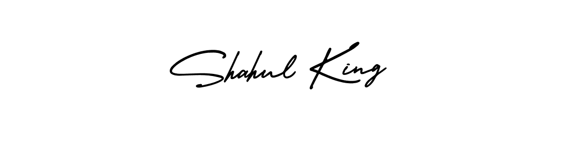 Make a short Shahul King signature style. Manage your documents anywhere anytime using AmerikaSignatureDemo-Regular. Create and add eSignatures, submit forms, share and send files easily. Shahul King signature style 3 images and pictures png