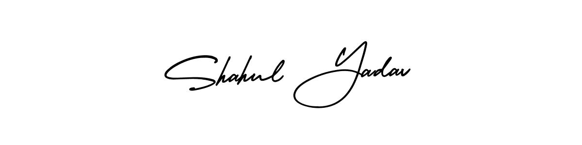 It looks lik you need a new signature style for name Shahul Yadav. Design unique handwritten (AmerikaSignatureDemo-Regular) signature with our free signature maker in just a few clicks. Shahul Yadav signature style 3 images and pictures png