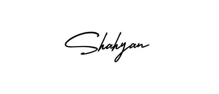 Make a beautiful signature design for name Shahyan. With this signature (AmerikaSignatureDemo-Regular) style, you can create a handwritten signature for free. Shahyan signature style 3 images and pictures png