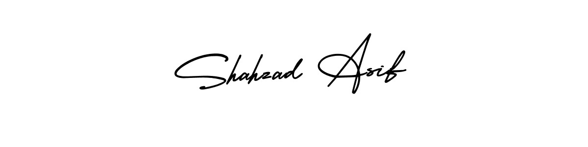 Design your own signature with our free online signature maker. With this signature software, you can create a handwritten (AmerikaSignatureDemo-Regular) signature for name Shahzad Asif. Shahzad Asif signature style 3 images and pictures png