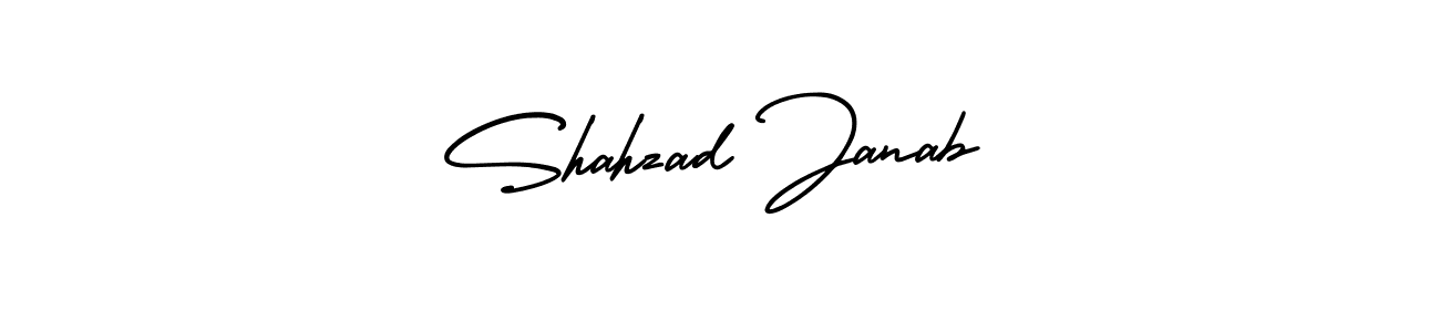 Design your own signature with our free online signature maker. With this signature software, you can create a handwritten (AmerikaSignatureDemo-Regular) signature for name Shahzad Janab. Shahzad Janab signature style 3 images and pictures png