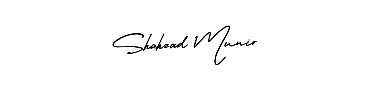 Use a signature maker to create a handwritten signature online. With this signature software, you can design (AmerikaSignatureDemo-Regular) your own signature for name Shahzad Munir. Shahzad Munir signature style 3 images and pictures png