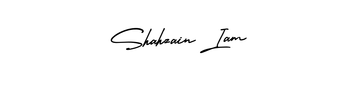 Shahzain Iam stylish signature style. Best Handwritten Sign (AmerikaSignatureDemo-Regular) for my name. Handwritten Signature Collection Ideas for my name Shahzain Iam. Shahzain Iam signature style 3 images and pictures png