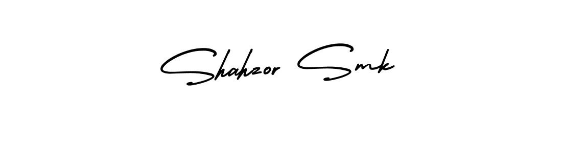 It looks lik you need a new signature style for name Shahzor Smk. Design unique handwritten (AmerikaSignatureDemo-Regular) signature with our free signature maker in just a few clicks. Shahzor Smk signature style 3 images and pictures png