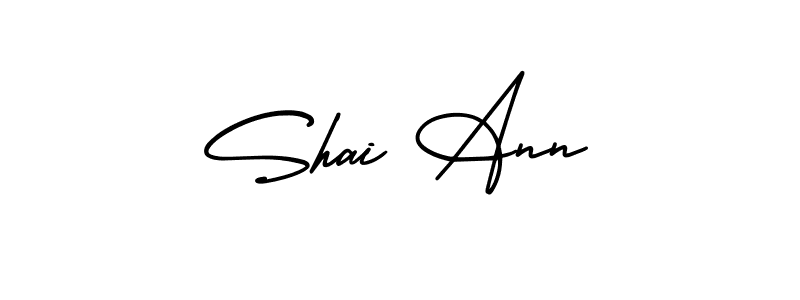 Make a beautiful signature design for name Shai Ann. With this signature (AmerikaSignatureDemo-Regular) style, you can create a handwritten signature for free. Shai Ann signature style 3 images and pictures png