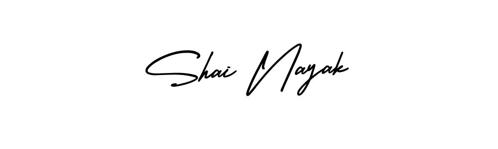 How to make Shai Nayak name signature. Use AmerikaSignatureDemo-Regular style for creating short signs online. This is the latest handwritten sign. Shai Nayak signature style 3 images and pictures png
