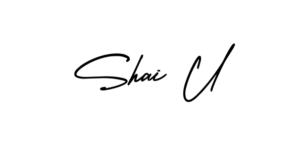 It looks lik you need a new signature style for name Shai U. Design unique handwritten (AmerikaSignatureDemo-Regular) signature with our free signature maker in just a few clicks. Shai U signature style 3 images and pictures png