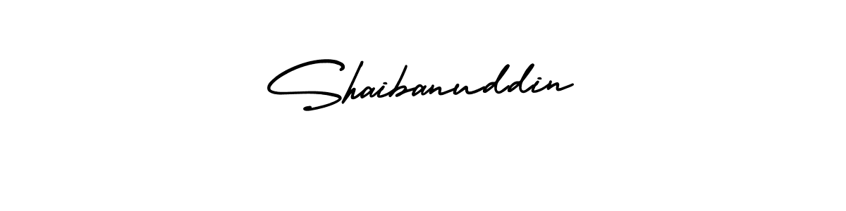 This is the best signature style for the Shaibanuddin name. Also you like these signature font (AmerikaSignatureDemo-Regular). Mix name signature. Shaibanuddin signature style 3 images and pictures png