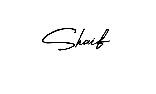 Shaif stylish signature style. Best Handwritten Sign (AmerikaSignatureDemo-Regular) for my name. Handwritten Signature Collection Ideas for my name Shaif. Shaif signature style 3 images and pictures png