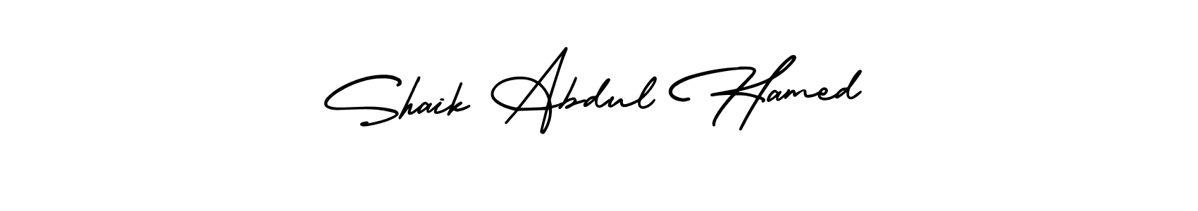 You can use this online signature creator to create a handwritten signature for the name Shaik Abdul Hamed. This is the best online autograph maker. Shaik Abdul Hamed signature style 3 images and pictures png
