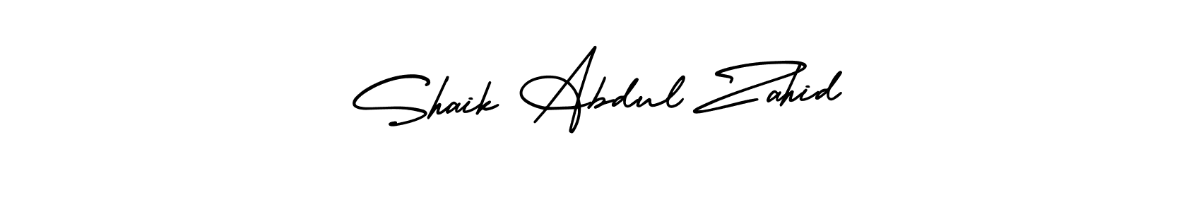 Make a beautiful signature design for name Shaik Abdul Zahid. With this signature (AmerikaSignatureDemo-Regular) style, you can create a handwritten signature for free. Shaik Abdul Zahid signature style 3 images and pictures png