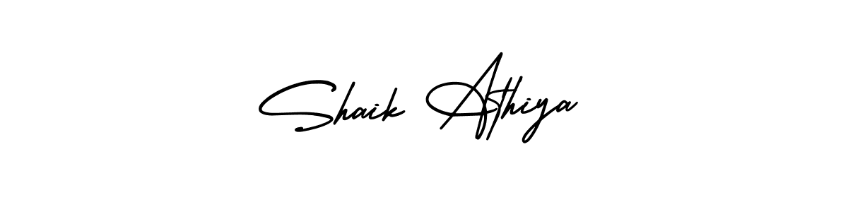 Make a short Shaik Athiya signature style. Manage your documents anywhere anytime using AmerikaSignatureDemo-Regular. Create and add eSignatures, submit forms, share and send files easily. Shaik Athiya signature style 3 images and pictures png