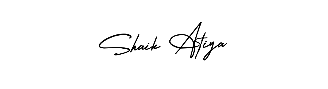 Also You can easily find your signature by using the search form. We will create Shaik Atiya name handwritten signature images for you free of cost using AmerikaSignatureDemo-Regular sign style. Shaik Atiya signature style 3 images and pictures png