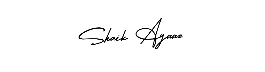 Shaik Ayaaz stylish signature style. Best Handwritten Sign (AmerikaSignatureDemo-Regular) for my name. Handwritten Signature Collection Ideas for my name Shaik Ayaaz. Shaik Ayaaz signature style 3 images and pictures png