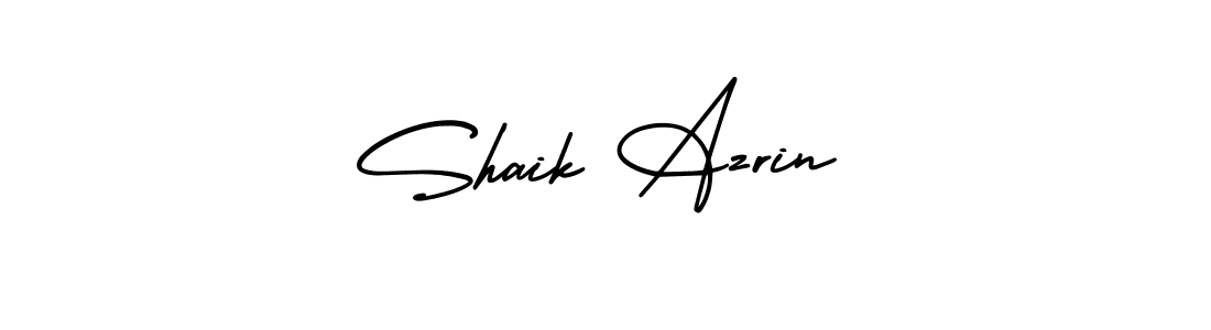 Design your own signature with our free online signature maker. With this signature software, you can create a handwritten (AmerikaSignatureDemo-Regular) signature for name Shaik Azrin. Shaik Azrin signature style 3 images and pictures png