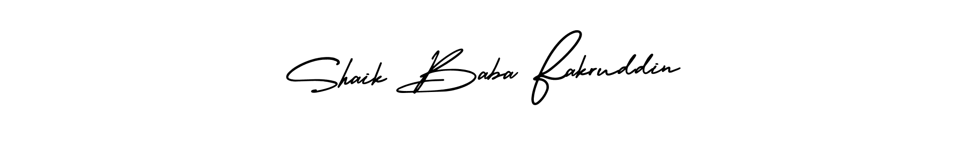 Make a beautiful signature design for name Shaik Baba Fakruddin. Use this online signature maker to create a handwritten signature for free. Shaik Baba Fakruddin signature style 3 images and pictures png