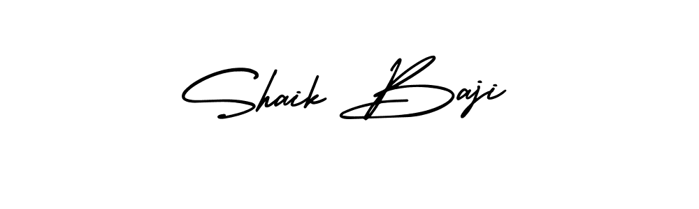 Shaik Baji stylish signature style. Best Handwritten Sign (AmerikaSignatureDemo-Regular) for my name. Handwritten Signature Collection Ideas for my name Shaik Baji. Shaik Baji signature style 3 images and pictures png