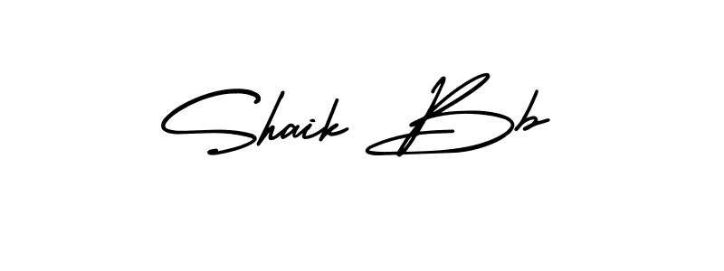 The best way (AmerikaSignatureDemo-Regular) to make a short signature is to pick only two or three words in your name. The name Shaik Bb include a total of six letters. For converting this name. Shaik Bb signature style 3 images and pictures png