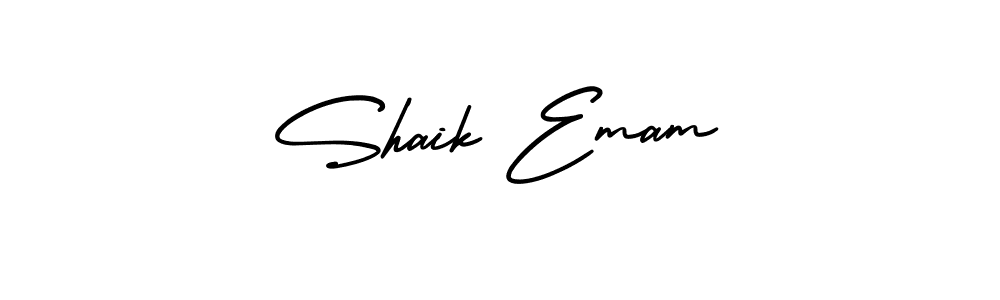 How to Draw Shaik Emam signature style? AmerikaSignatureDemo-Regular is a latest design signature styles for name Shaik Emam. Shaik Emam signature style 3 images and pictures png