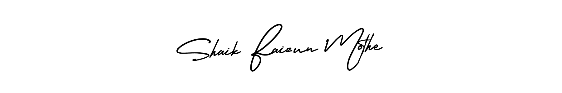 Design your own signature with our free online signature maker. With this signature software, you can create a handwritten (AmerikaSignatureDemo-Regular) signature for name Shaik Faizun Mothe. Shaik Faizun Mothe signature style 3 images and pictures png