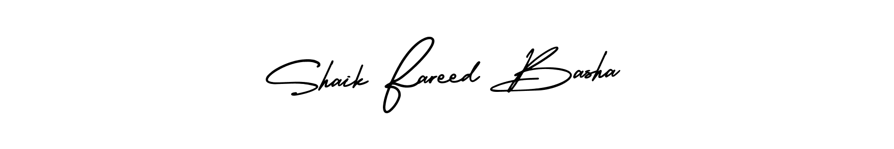Design your own signature with our free online signature maker. With this signature software, you can create a handwritten (AmerikaSignatureDemo-Regular) signature for name Shaik Fareed Basha. Shaik Fareed Basha signature style 3 images and pictures png
