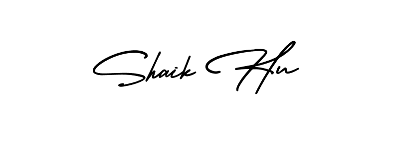 Also we have Shaik Hu name is the best signature style. Create professional handwritten signature collection using AmerikaSignatureDemo-Regular autograph style. Shaik Hu signature style 3 images and pictures png