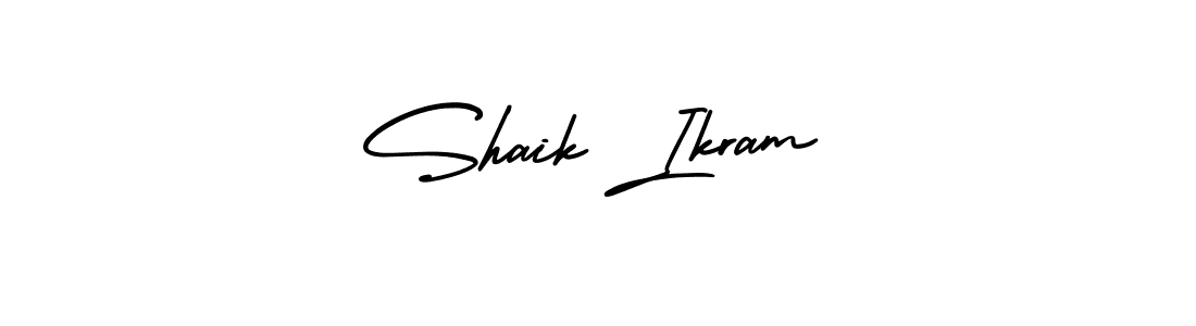 How to make Shaik Ikram signature? AmerikaSignatureDemo-Regular is a professional autograph style. Create handwritten signature for Shaik Ikram name. Shaik Ikram signature style 3 images and pictures png