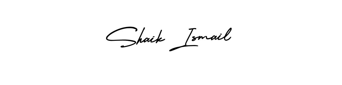 How to make Shaik Ismail name signature. Use AmerikaSignatureDemo-Regular style for creating short signs online. This is the latest handwritten sign. Shaik Ismail signature style 3 images and pictures png