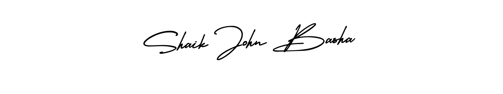 Use a signature maker to create a handwritten signature online. With this signature software, you can design (AmerikaSignatureDemo-Regular) your own signature for name Shaik John Basha. Shaik John Basha signature style 3 images and pictures png