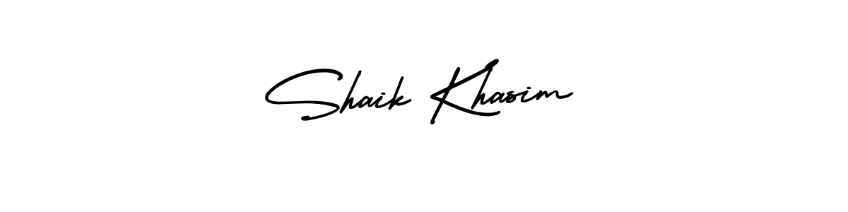 Design your own signature with our free online signature maker. With this signature software, you can create a handwritten (AmerikaSignatureDemo-Regular) signature for name Shaik Khasim. Shaik Khasim signature style 3 images and pictures png