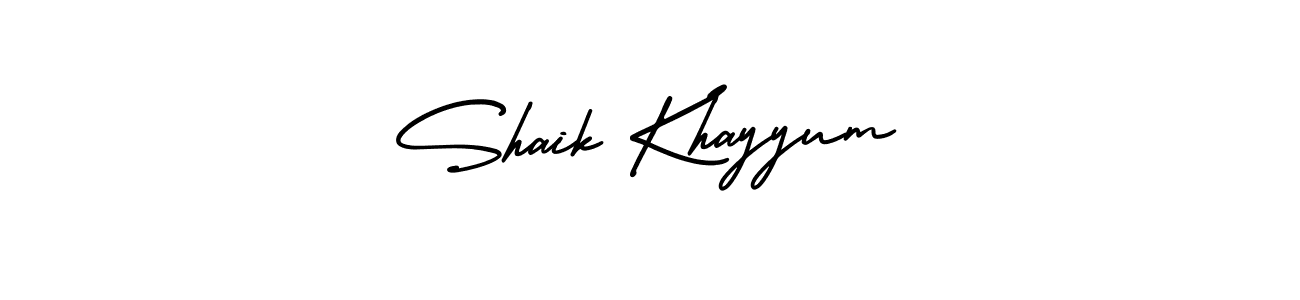 AmerikaSignatureDemo-Regular is a professional signature style that is perfect for those who want to add a touch of class to their signature. It is also a great choice for those who want to make their signature more unique. Get Shaik Khayyum name to fancy signature for free. Shaik Khayyum signature style 3 images and pictures png