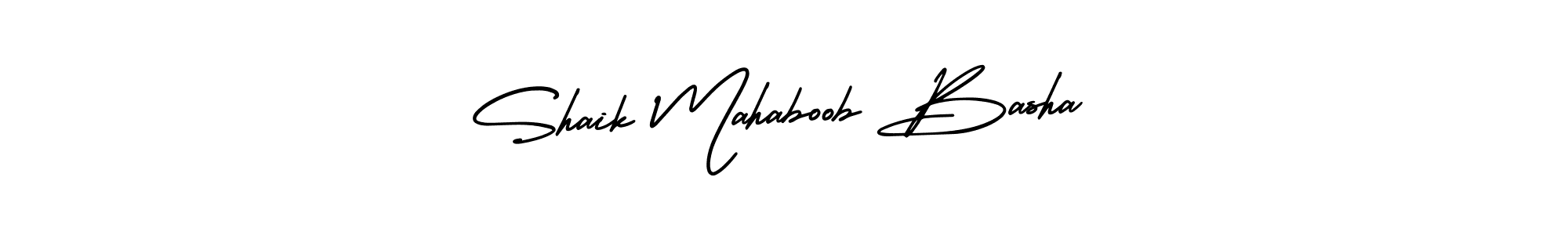 Shaik Mahaboob Basha stylish signature style. Best Handwritten Sign (AmerikaSignatureDemo-Regular) for my name. Handwritten Signature Collection Ideas for my name Shaik Mahaboob Basha. Shaik Mahaboob Basha signature style 3 images and pictures png