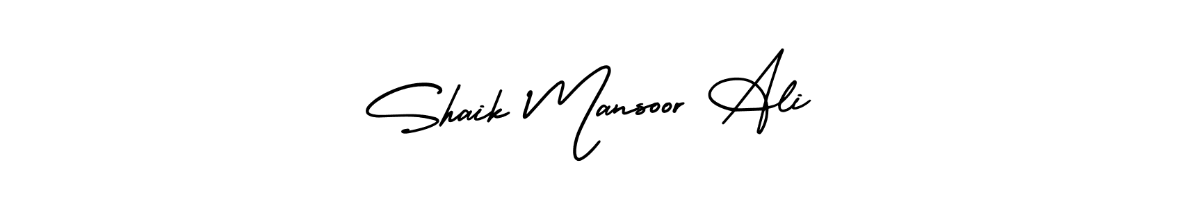 AmerikaSignatureDemo-Regular is a professional signature style that is perfect for those who want to add a touch of class to their signature. It is also a great choice for those who want to make their signature more unique. Get Shaik Mansoor Ali name to fancy signature for free. Shaik Mansoor Ali signature style 3 images and pictures png