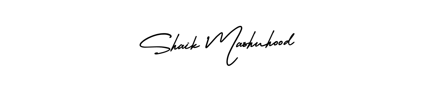 Also we have Shaik Mashuhood name is the best signature style. Create professional handwritten signature collection using AmerikaSignatureDemo-Regular autograph style. Shaik Mashuhood signature style 3 images and pictures png