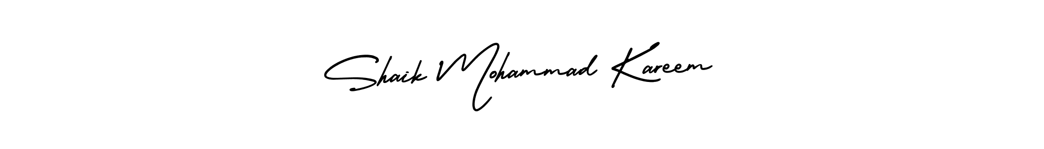 How to make Shaik Mohammad Kareem signature? AmerikaSignatureDemo-Regular is a professional autograph style. Create handwritten signature for Shaik Mohammad Kareem name. Shaik Mohammad Kareem signature style 3 images and pictures png