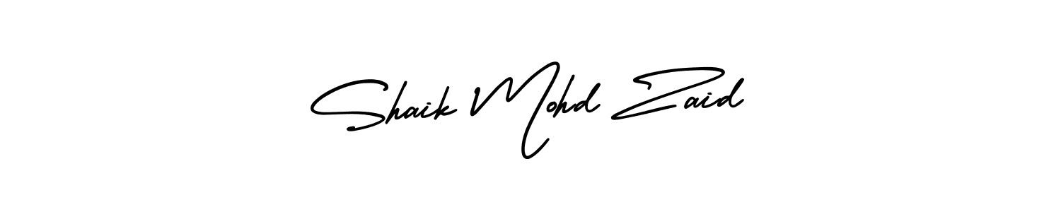 Design your own signature with our free online signature maker. With this signature software, you can create a handwritten (AmerikaSignatureDemo-Regular) signature for name Shaik Mohd Zaid. Shaik Mohd Zaid signature style 3 images and pictures png