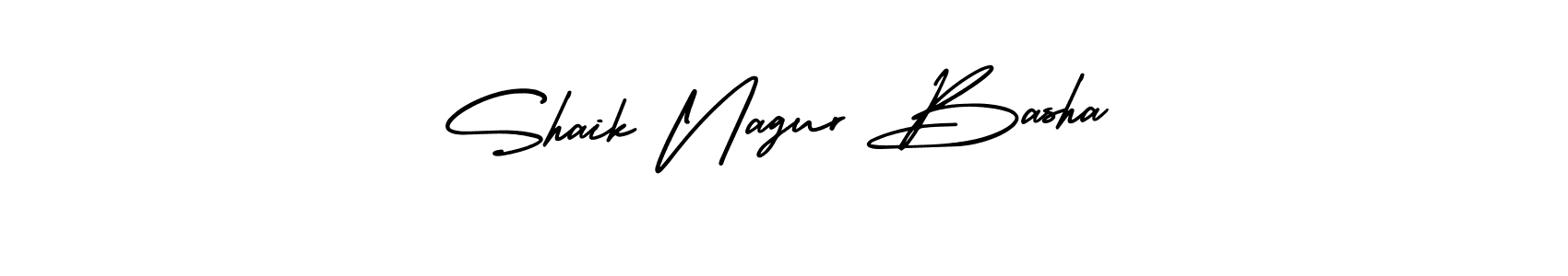 You should practise on your own different ways (AmerikaSignatureDemo-Regular) to write your name (Shaik Nagur Basha) in signature. don't let someone else do it for you. Shaik Nagur Basha signature style 3 images and pictures png