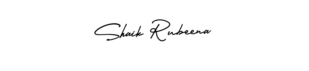 This is the best signature style for the Shaik Rubeena name. Also you like these signature font (AmerikaSignatureDemo-Regular). Mix name signature. Shaik Rubeena signature style 3 images and pictures png