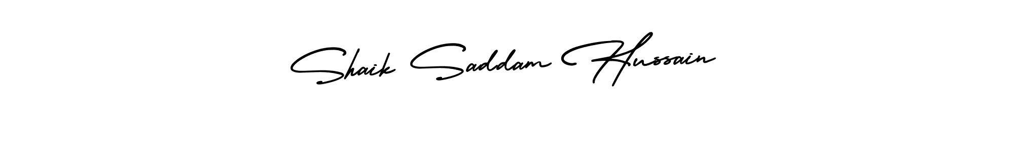 Create a beautiful signature design for name Shaik Saddam Hussain. With this signature (AmerikaSignatureDemo-Regular) fonts, you can make a handwritten signature for free. Shaik Saddam Hussain signature style 3 images and pictures png