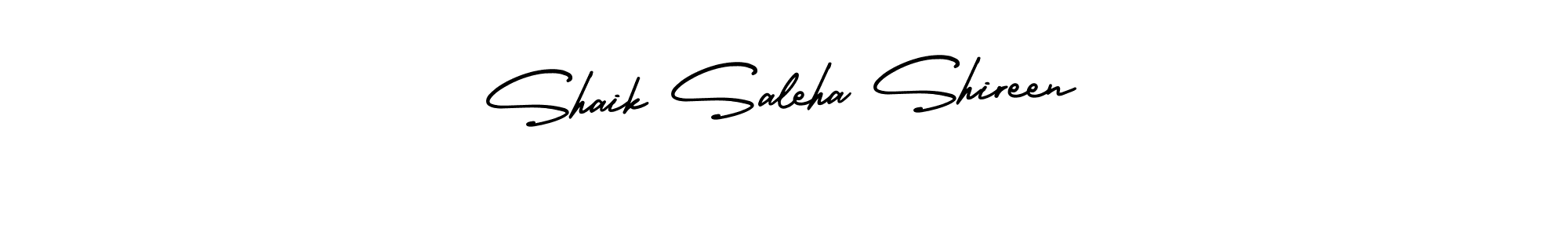 Make a short Shaik Saleha Shireen signature style. Manage your documents anywhere anytime using AmerikaSignatureDemo-Regular. Create and add eSignatures, submit forms, share and send files easily. Shaik Saleha Shireen signature style 3 images and pictures png