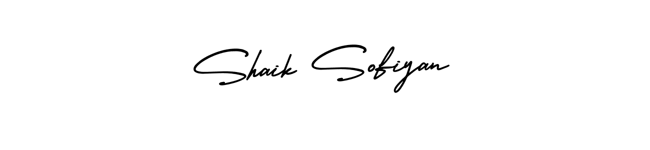 Use a signature maker to create a handwritten signature online. With this signature software, you can design (AmerikaSignatureDemo-Regular) your own signature for name Shaik Sofiyan. Shaik Sofiyan signature style 3 images and pictures png