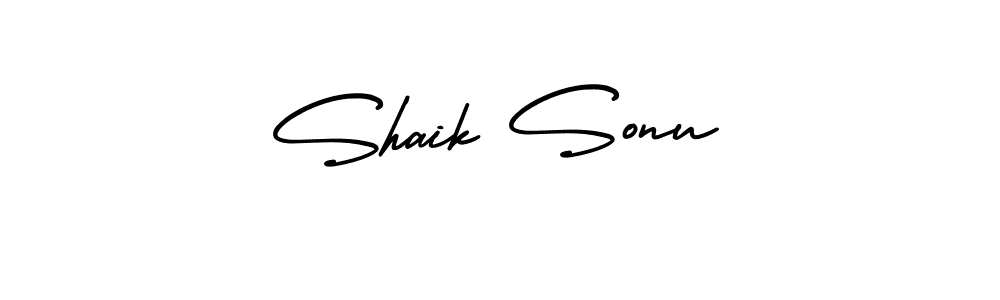 How to make Shaik Sonu signature? AmerikaSignatureDemo-Regular is a professional autograph style. Create handwritten signature for Shaik Sonu name. Shaik Sonu signature style 3 images and pictures png