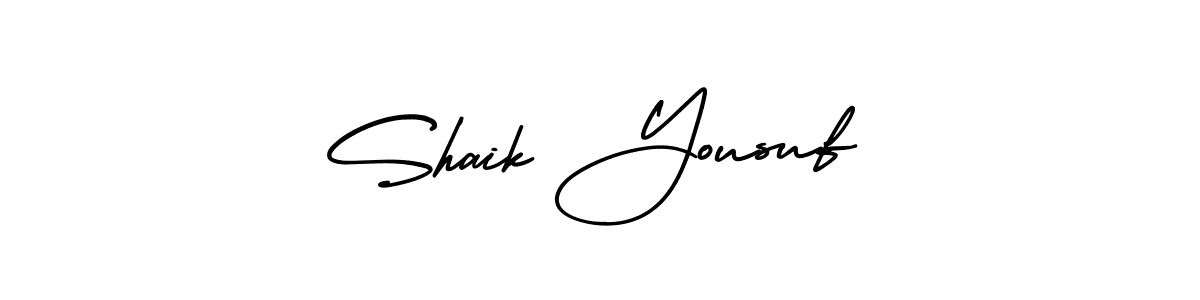 Make a beautiful signature design for name Shaik Yousuf. With this signature (AmerikaSignatureDemo-Regular) style, you can create a handwritten signature for free. Shaik Yousuf signature style 3 images and pictures png