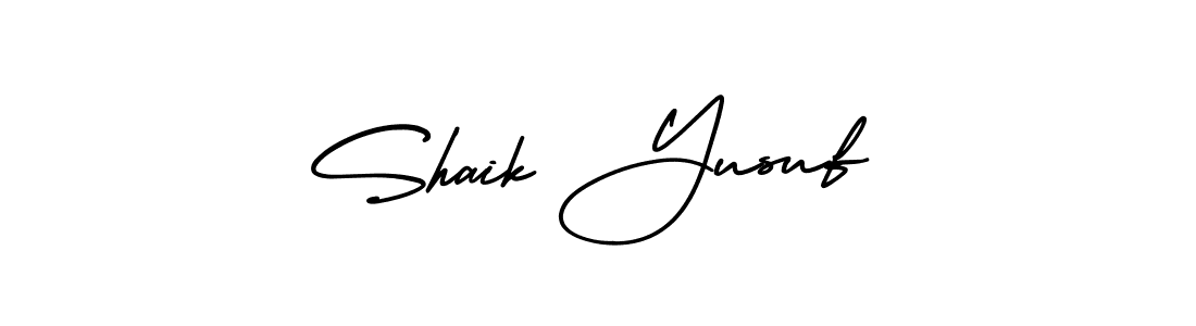 Make a beautiful signature design for name Shaik Yusuf. Use this online signature maker to create a handwritten signature for free. Shaik Yusuf signature style 3 images and pictures png