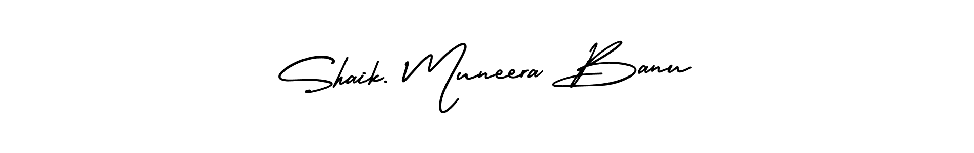 Also we have Shaik. Muneera Banu name is the best signature style. Create professional handwritten signature collection using AmerikaSignatureDemo-Regular autograph style. Shaik. Muneera Banu signature style 3 images and pictures png