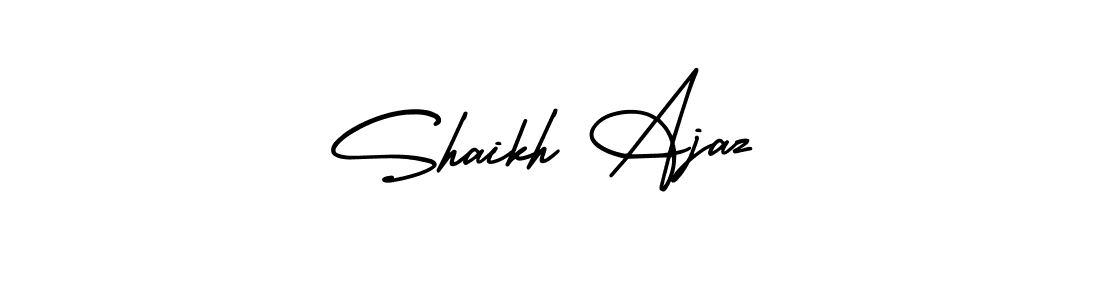 Use a signature maker to create a handwritten signature online. With this signature software, you can design (AmerikaSignatureDemo-Regular) your own signature for name Shaikh Ajaz. Shaikh Ajaz signature style 3 images and pictures png