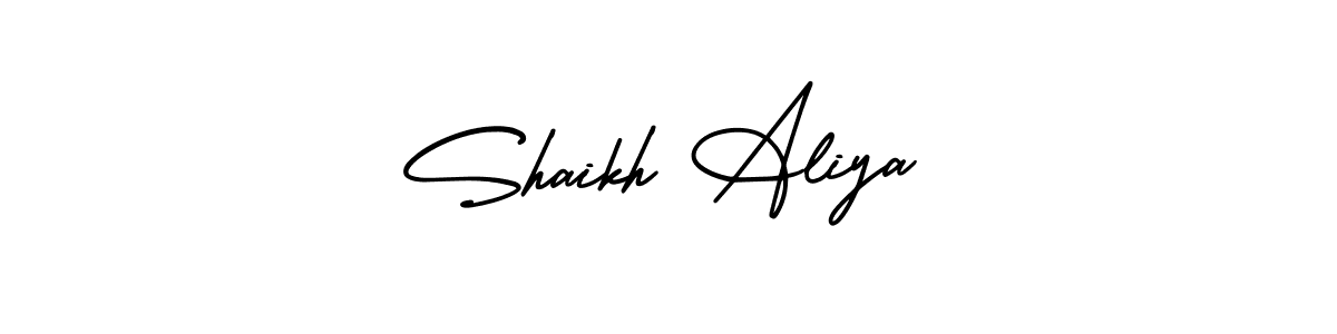 Create a beautiful signature design for name Shaikh Aliya. With this signature (AmerikaSignatureDemo-Regular) fonts, you can make a handwritten signature for free. Shaikh Aliya signature style 3 images and pictures png