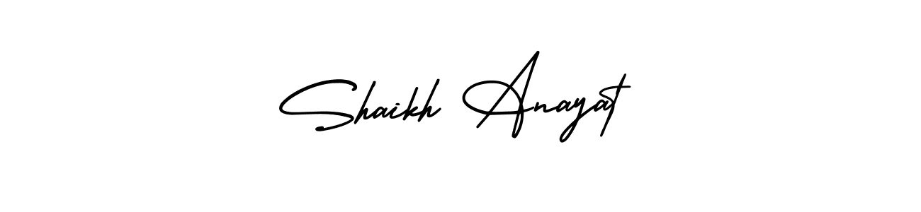 Shaikh Anayat stylish signature style. Best Handwritten Sign (AmerikaSignatureDemo-Regular) for my name. Handwritten Signature Collection Ideas for my name Shaikh Anayat. Shaikh Anayat signature style 3 images and pictures png