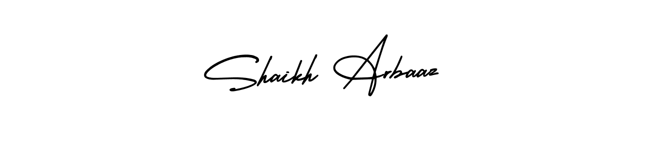It looks lik you need a new signature style for name Shaikh Arbaaz. Design unique handwritten (AmerikaSignatureDemo-Regular) signature with our free signature maker in just a few clicks. Shaikh Arbaaz signature style 3 images and pictures png